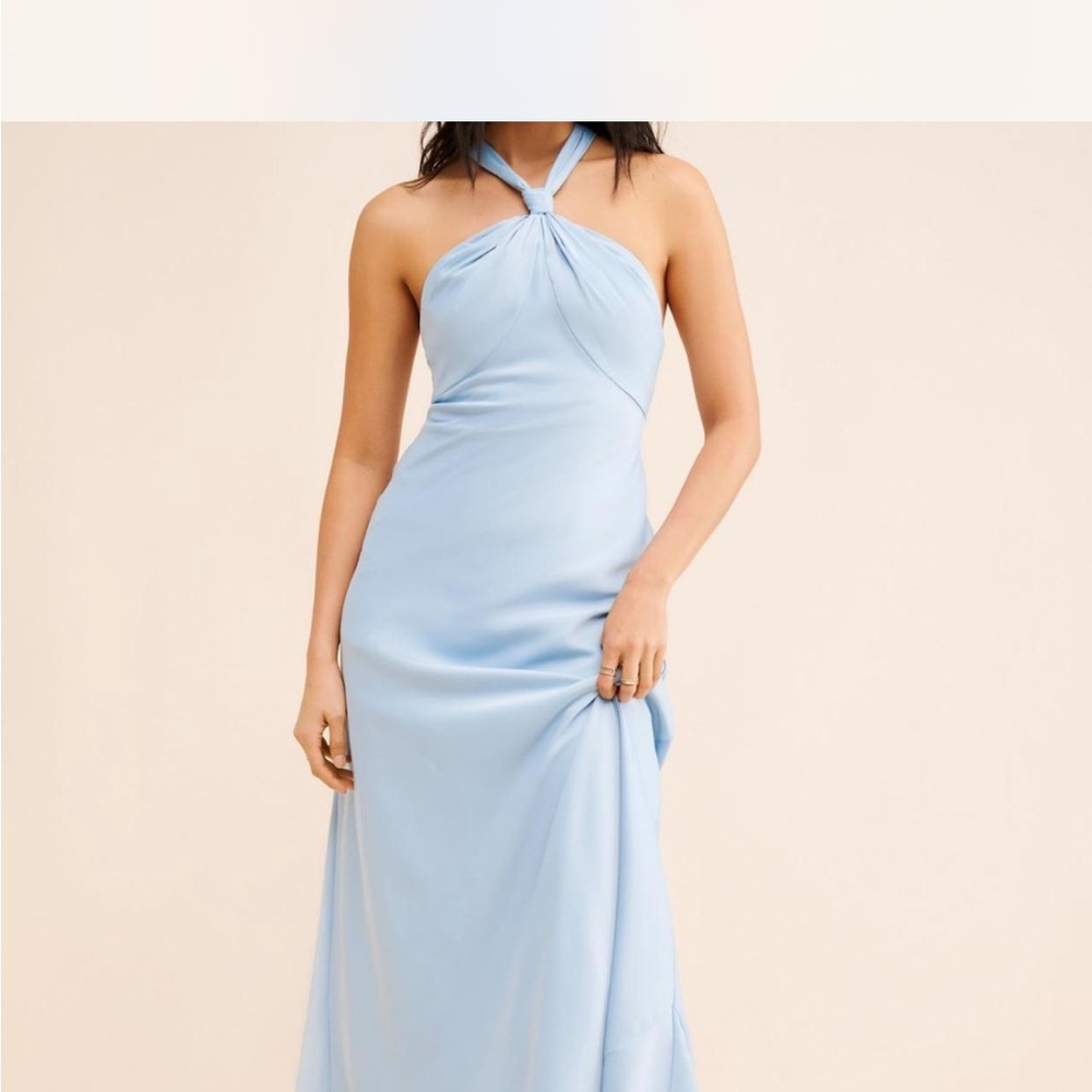 Blue Halter Dress